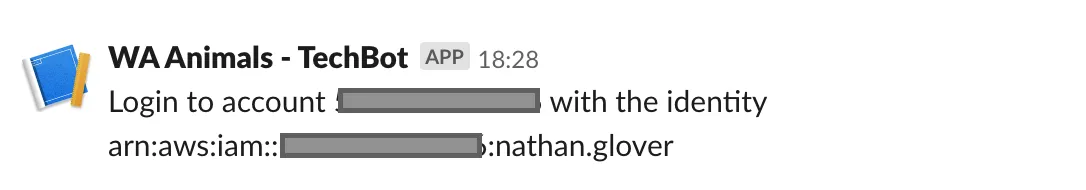 EventBridge Slack message test