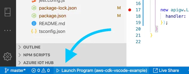 VSCode start debugging