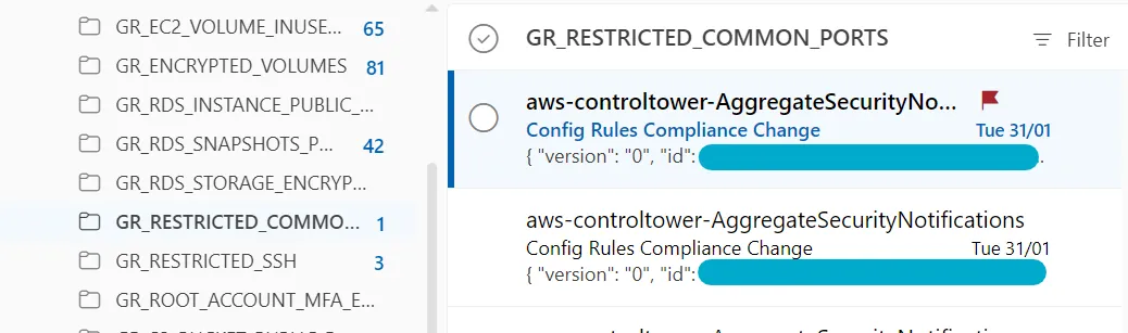 Flagged and moved to a folder