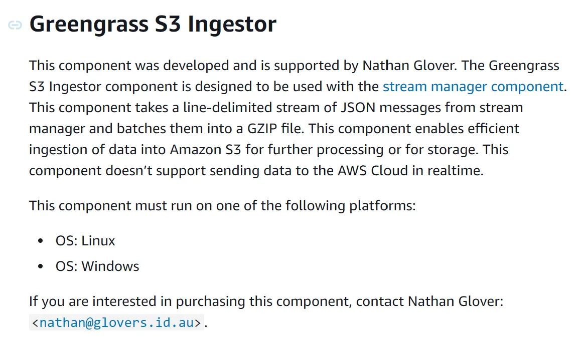 Publisher-supported S3 Ingestor component