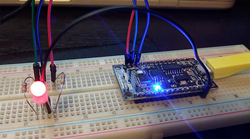 IoT Circuit Design with Red LED