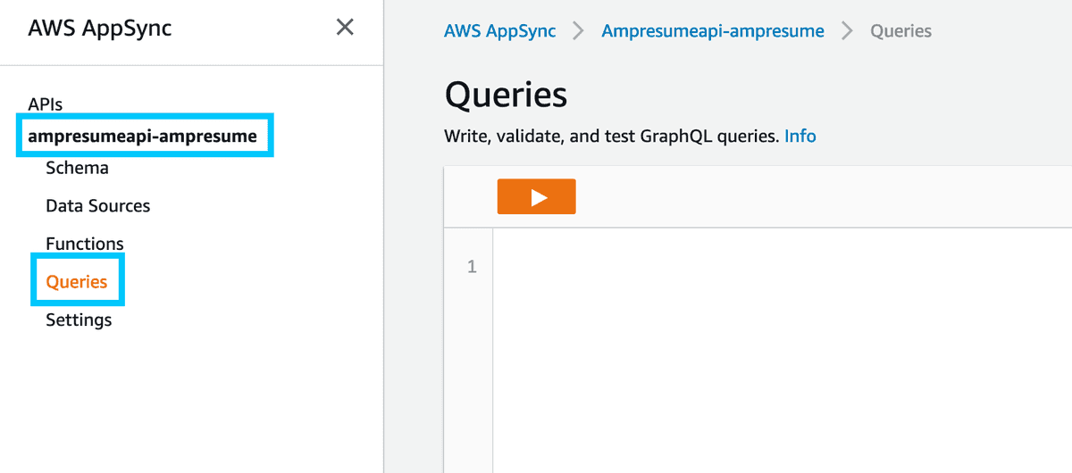 AppSync query browser