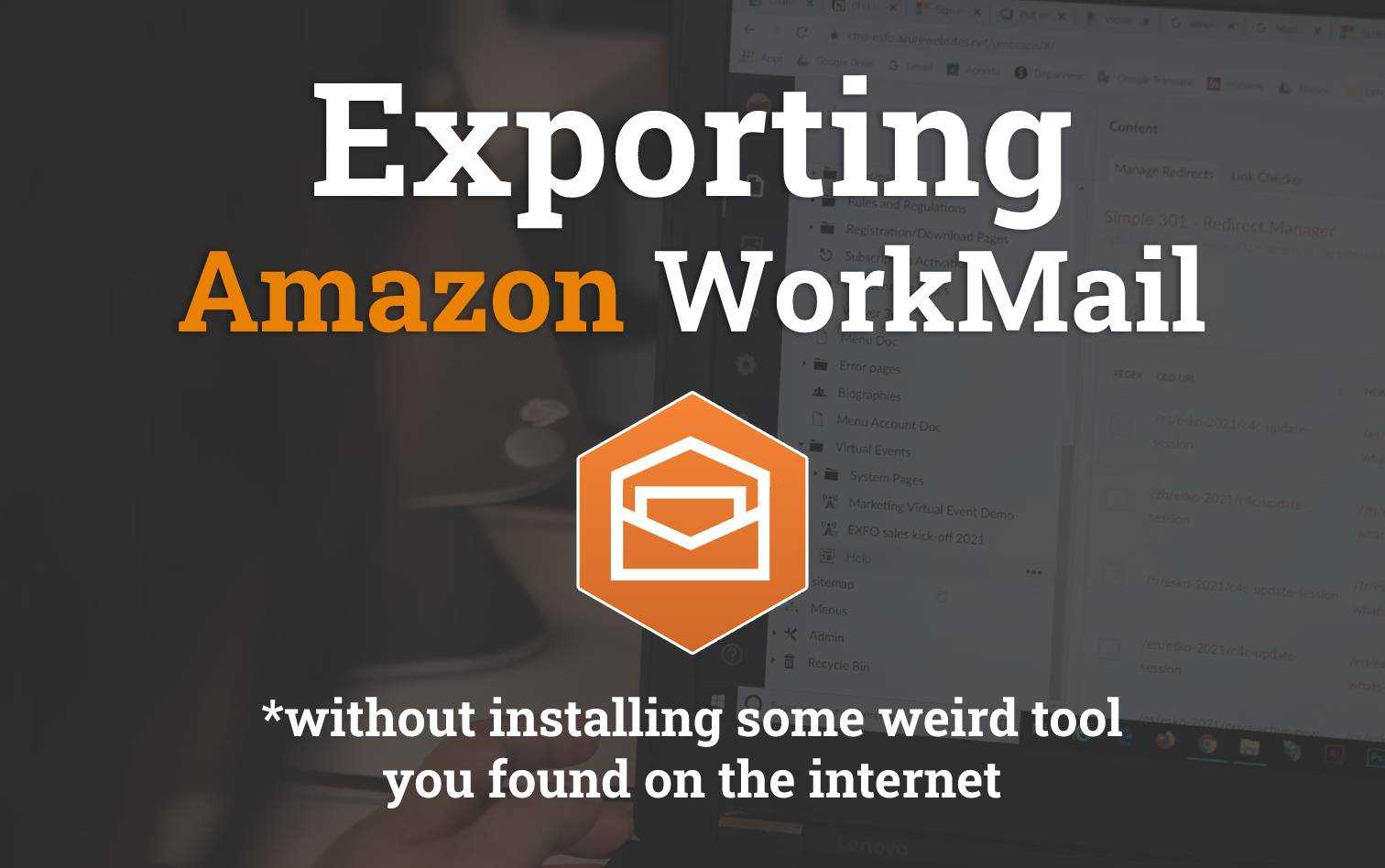 Exporting Amazon WorkMail content programmatically