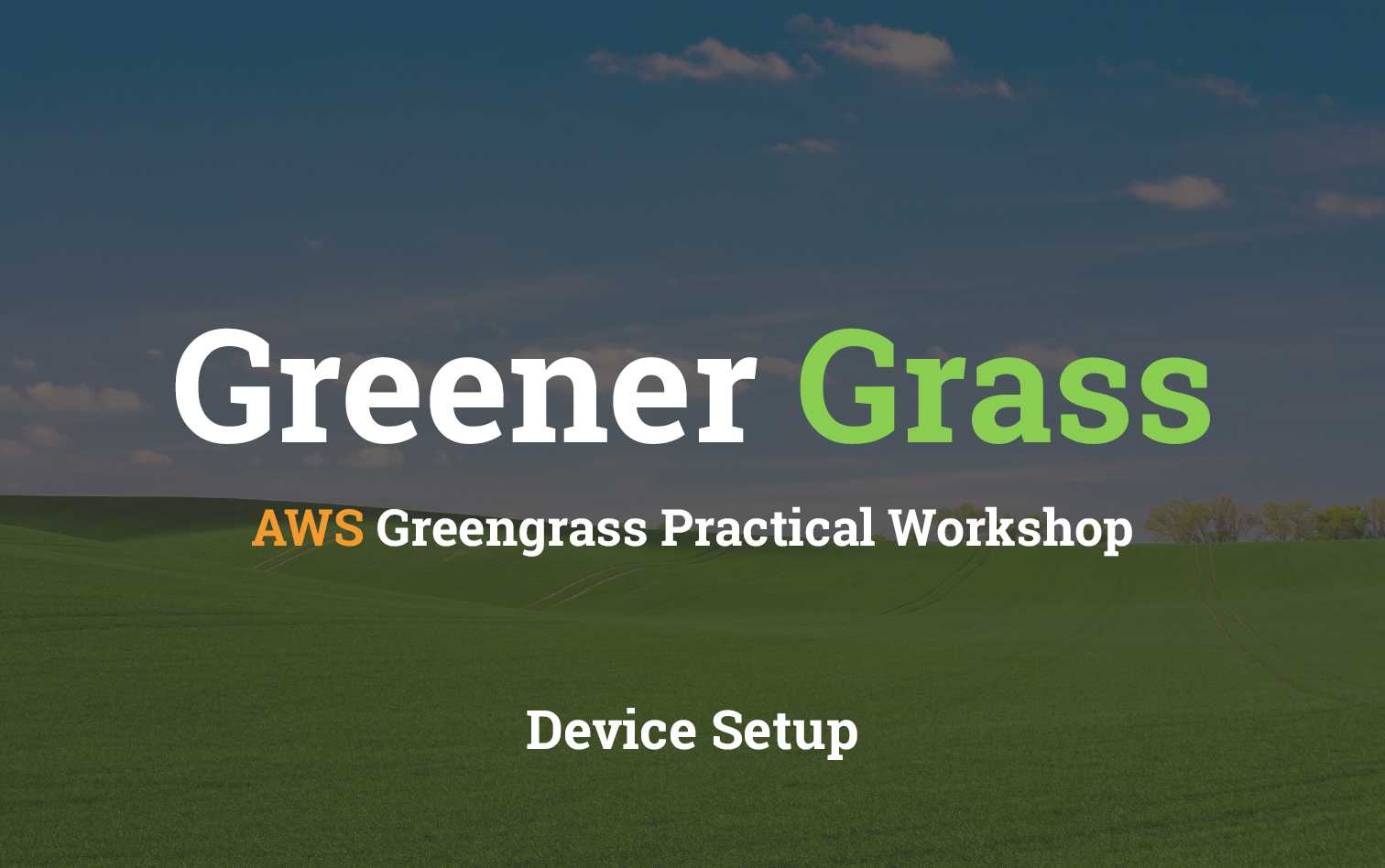 Greengrass - Device Setup