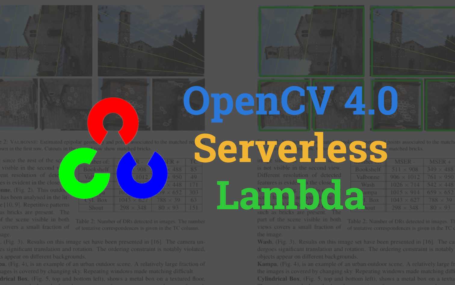 OpenCV 4.0 Serverless Lambda