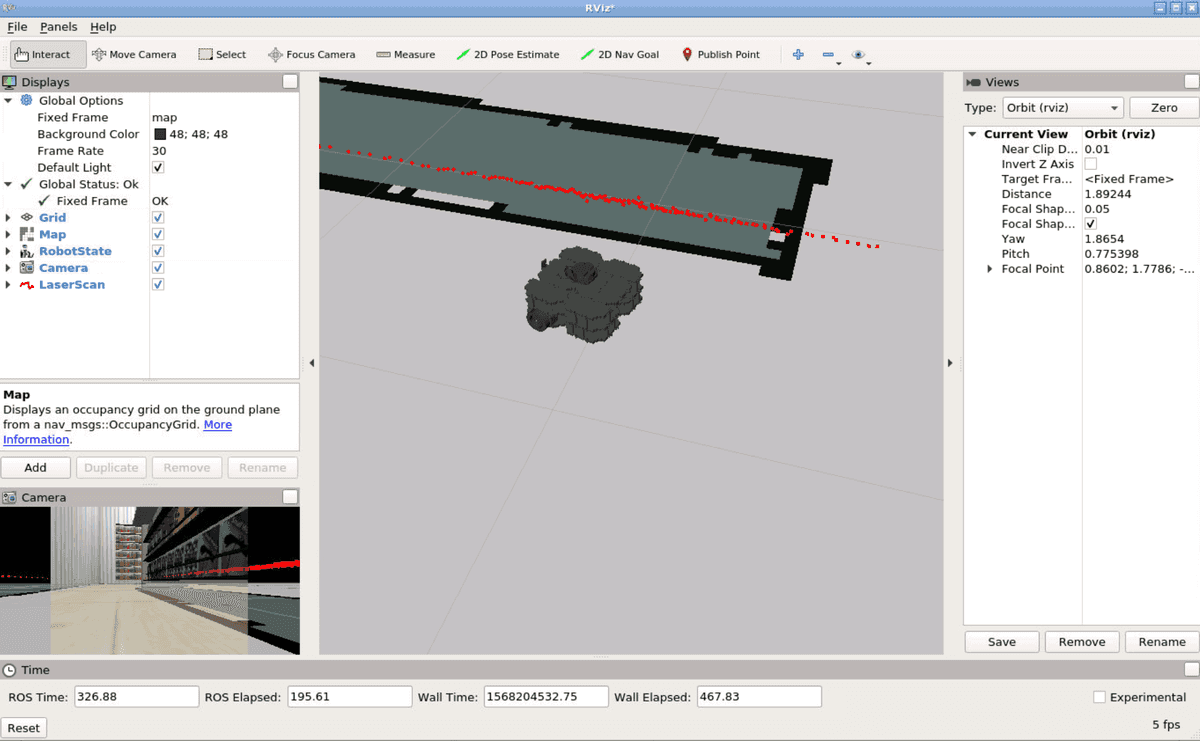 RViz Add Camera & LaserScan to Display