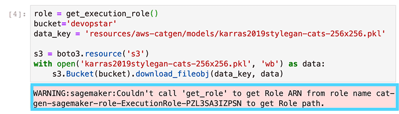 SageMaker role error