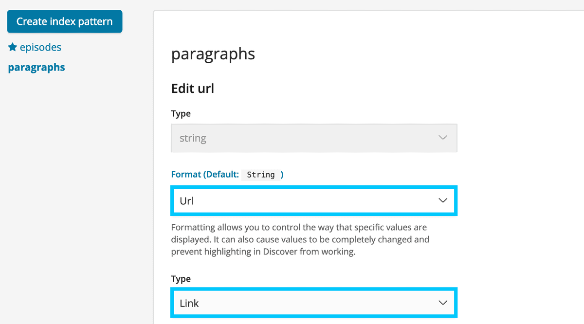 Open Distro paragraph format