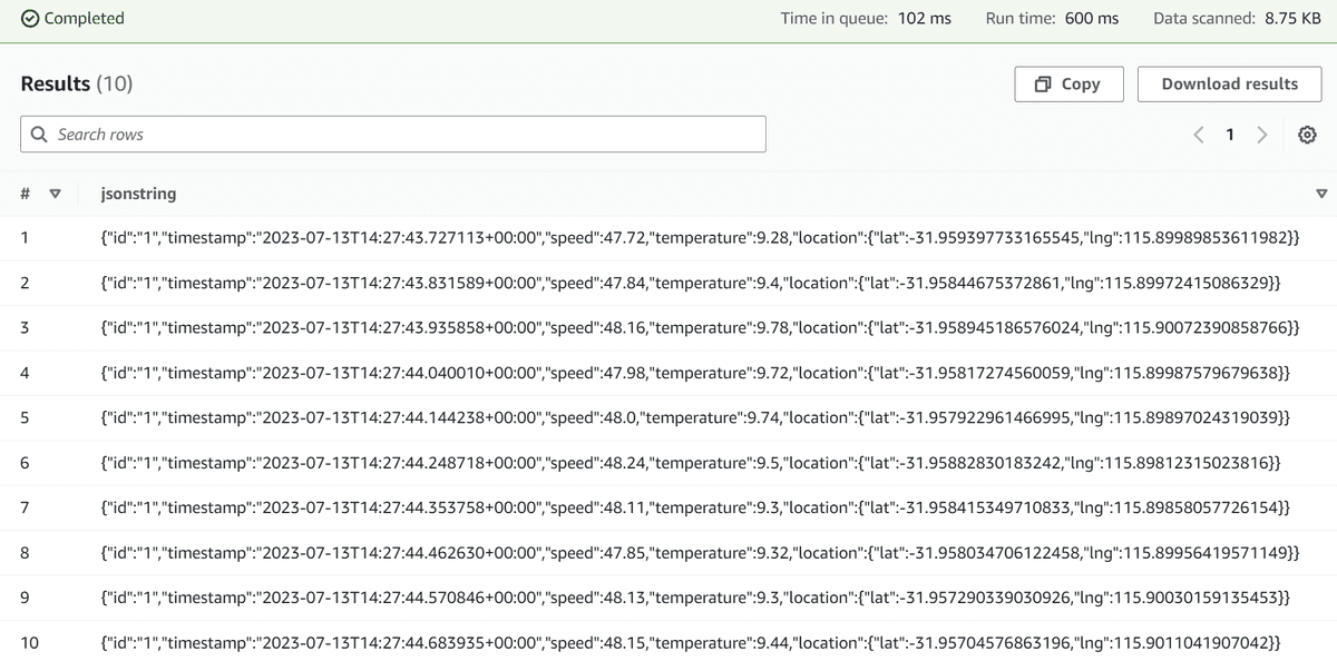 Querying data with an unknown schema in Athena