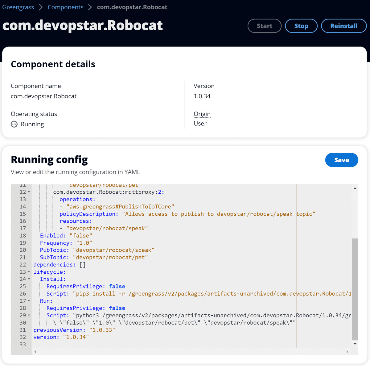 Local debug console