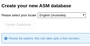 ACM Initialise database