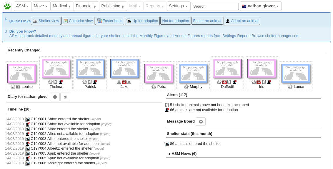 ACM Dashboard