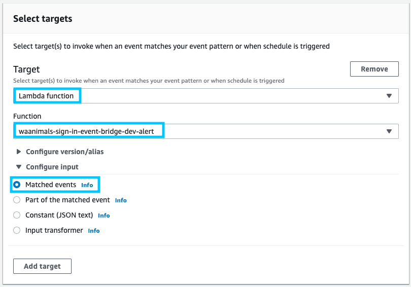 EventBridge Setup 3