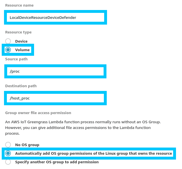 Device Defender Detect Local Resource Configuration