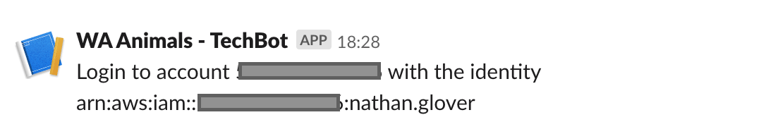 EventBridge Slack message test