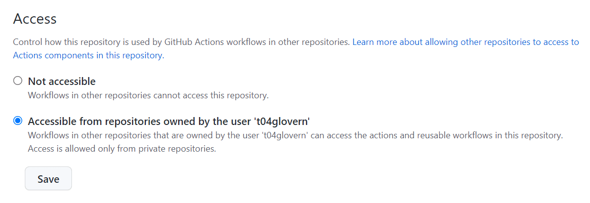 Share action workflow in the organization