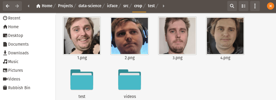 ICface Input images cropped