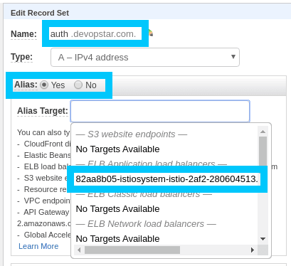 Route53 Record for ALB