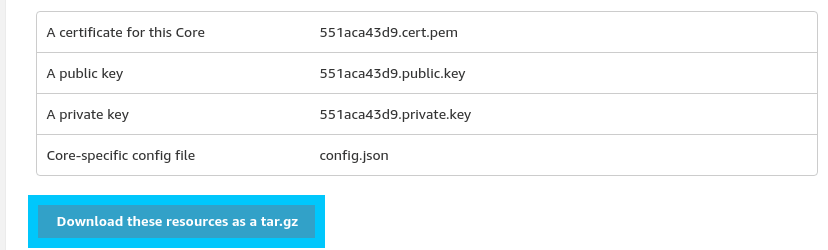 AWS IoT Greengrass download resources