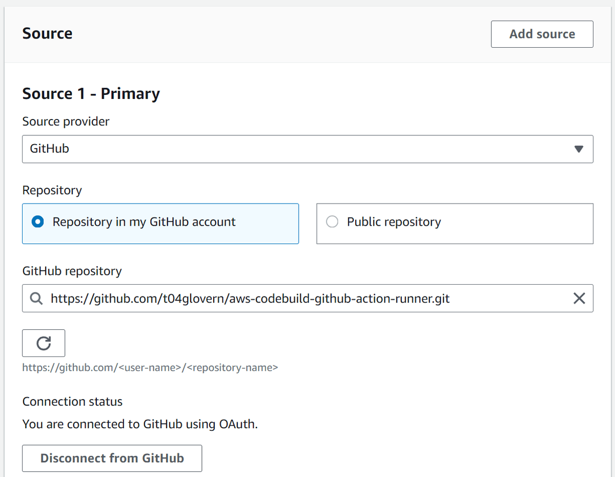 Select GitHub Repository to connect